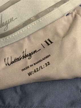 Walter Hagen Men’s Blue Performance Golf Pants – Size 42x32